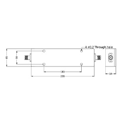 HS-Low Pass Filter With SMAF(Passband DC-2G,Rejection 50dB @3-18G)